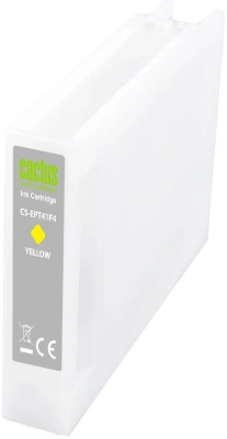 Картридж струйный Cactus CS-EPT41F4 T41F4 желт.пигм. (350мл) для Epson SureColor SC-T5400M/SC-T3405/SC-T5405
