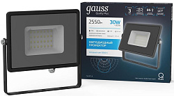 Прожектор уличный Gauss Qplus 690511330 светодиодный 30Втсерый