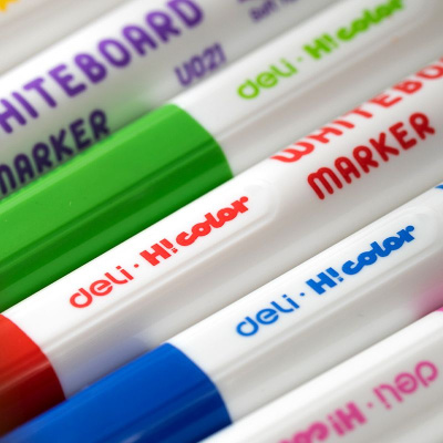Набор маркеров для досок Deli EU021 H!Color круглый пиш. наконечник 2мм 8цв. ПВХ-пенал