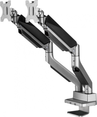 Кронштейн для мониторов Ultramounts UM718 серый 17"-35" макс.15кг крепление к столешнице поворот и наклон