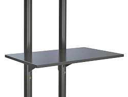 Стойка для телевизора Cactus CS-ST04 черный 37"-70" макс.68кг напольный мобильный