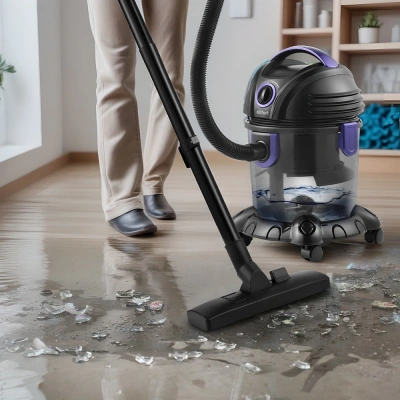 Пылесос Kitfort КТ-5144 1200Вт черный/фиолетовый