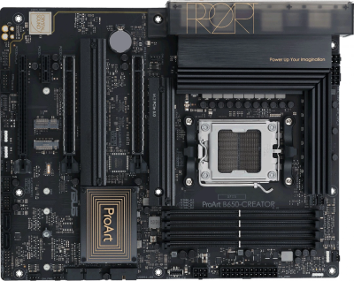Материнская плата Asus PROART B650-CREATOR SocketAM5 AMD B650 4xDDR5 ATX AC`97 8ch(7.1) 1 x 2.5Gigabit + Gigabit Ethernet RAID+HDMI+DP