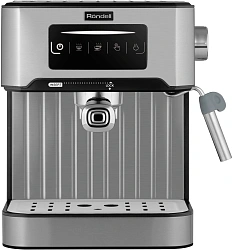 Кофеварка рожковая Rondell RDE-1106 850Вт серебристый