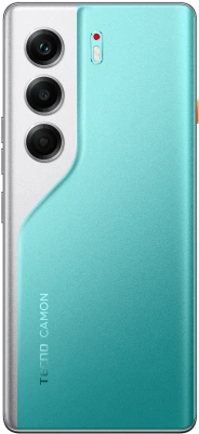 Смартфон Tecno Camon 40 Pro 5G 256Gb 12Gb зеленый моноблок 3G 4G 2Sim 6.78" 1080x2436 Android 15 50Mpix 802.11 a/b/g/n/ac/ax NFC GPS GSM900/1800 GSM1900 Protect FM