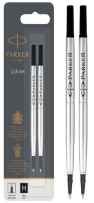 Стержень роллер Parker Quink Z01 (CW1950325) M 0.7мм черные чернила блистер (2шт)