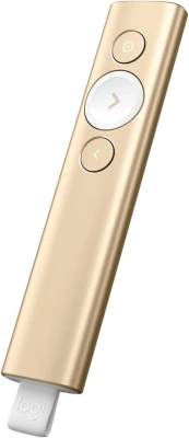 Презентер Logitech Spotlight Radio USB (30м) золотистый