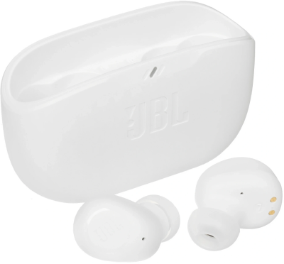 Гарнитура внутриканальные JBL Wave Buds белый беспроводные bluetooth в ушной раковине (JBLWBUDSWHT)