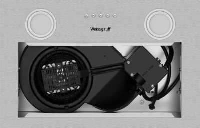 Вытяжка встраиваемая Weissgauff Box 455 Inox нержавеющая сталь управление: кнопочное (1 мотор)