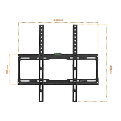 Кронштейн для телевизора Buro FX0S черный 22"-65" макс.35кг настенный фиксированный