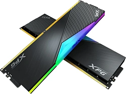 Память DDR5 2x32GB 6000MHz A-Data AX5U6000C3032G-DCLARBK XPG Lancer RGB RTL Gaming PC5-48000 CL30 DIMM 288-pin 1.35В kit dual rank с радиатором Ret