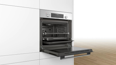 Духовой шкаф Электрический Bosch HIJ517YS0R нержавеющая сталь/черный