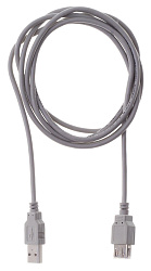 Кабель Buro USB A(m) USB A(f) 1.8м (BHP RET USB_AF18) серый (блистер)