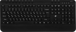 Клавиатура Оклик K257W черный USB беспроводная Multimedia (подставка для запястий) (2070286)