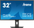 Монитор Iiyama 31.5" ProLite XB3270QSU-B1 черный IPS 16:9 HDMI M/M матовая HAS Piv 250cd 178гр/178гр 2560x1440 100Hz DP 2K USB 8.6кг