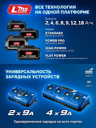 Адаптер для аккм. Зубр LMS-T7 синий