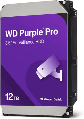 Жесткий диск WD SATA-III 12TB WD122PURP Surveillance Purple Pro (7200rpm) 256Mb 3.5"
