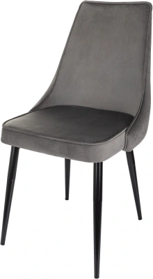 Стул для дома Бюрократ CH-K4_2 комплект 2шт т.серый Holland 18 металл черный на ножках (CH-K4_1/HL18_2)