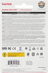 Флеш Диск Sandisk 512Gb Cruzer Ultra Flair SDCZ73-512G-G46 USB3.0 серебристый/черный