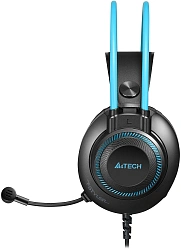 Наушники с микрофоном A4Tech Fstyler FH200i серый/синий 1.8м накладные оголовье (FH200I BLUE)