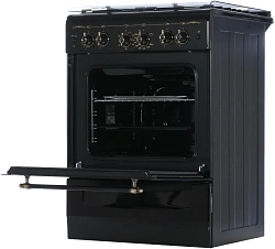 Плита Газовая Gefest ПГ 6100-02 0183 черный (стеклянная крышка) реш.чугун