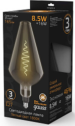Лампа филам. Gauss Filament Vase 8.5Вт цок.:E27 свеча 220B св.свеч.бел.теп. (упак.:1шт) (180802005)