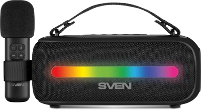 Колонка порт. Sven АС PS-255 черный 12W 1.0 BT/USB 3600mAh (SV-022563)
