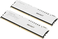 Память DDR5 2x16GB 5600MHz Kingston KF556C36BWEK2-32 Fury Beast White Expo RTL Gaming PC5-44800 CL36 DIMM 288-pin 1.25В kit single rank с радиатором Ret