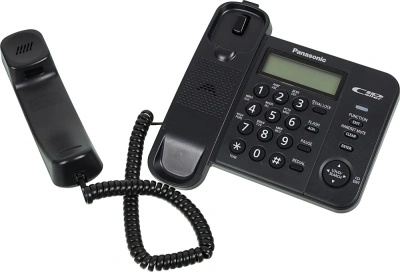 Телефон проводной Panasonic KX-TS2356RUB черный