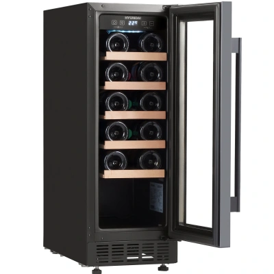 Винный шкаф Hyundai HBWC 0831 SU 1-нокамерн. черный