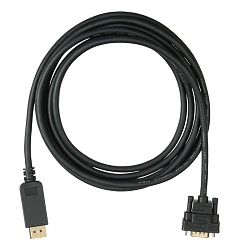 Кабель аудио-видео Buro 1.1v DisplayPort (m)/VGA (m) 3м. позолоч.конт. черный (BHP DPP_VGA-3)