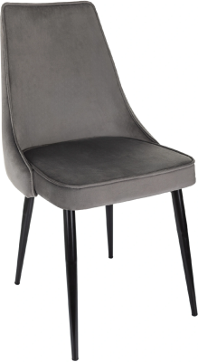 Стул для дома Бюрократ CH-K4 т.серый Holland 18 металл черный на ножках (CH-K4_1/HL18)
