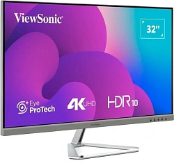 Монитор ViewSonic 31.5" VX3276-4K-MHD-2 серебристый VA LED 16:9 HDMI M/M матовая 350cd 178гр/178гр 3840x2160 60Hz DP 4K 6.9кг