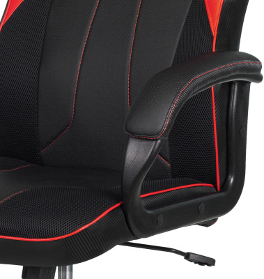 Кресло игровое A4Tech Bloody GC-300 черный/красный эко.кожа/ткань крестов.