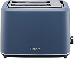 Тостер Kitfort КТ-6874 1080Вт синий/серебристый