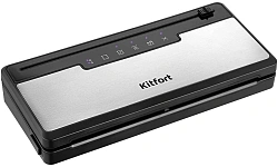 Вакуумный упаковщик Kitfort КТ-1555 110Вт 0.6Бар шир.пак.:30см серебристый/черный