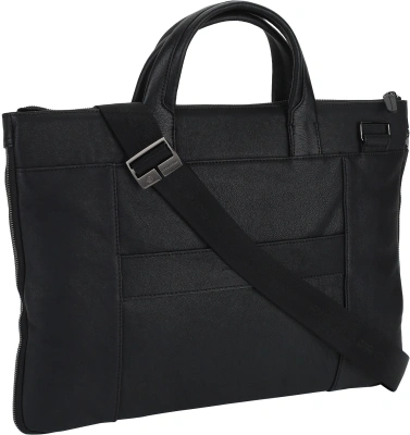 Деловая сумка Piquadro Black Square CA4021B3/N с отделением для ноутбука черный натур.кожа