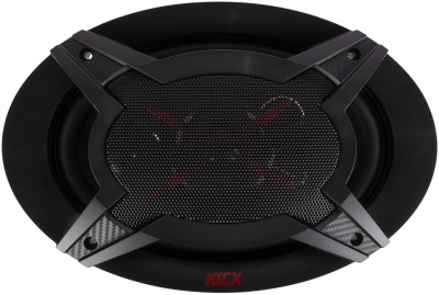 Колонки автомобильные Kicx ST 693 200Вт 92дБ 4Ом 16x24см (6x9дюйм) (ком.:2кол.) коаксиальные трехполосные