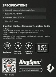 Накопитель SSD Kingspec SATA-III 2TB P3-2TB 2.5"