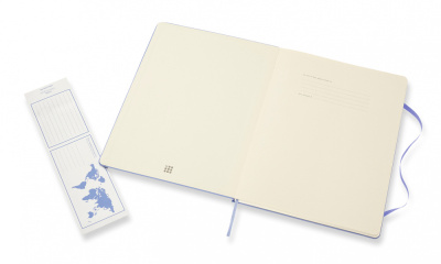 Блокнот Moleskine CLASSIC QP090B42 XLarge 190х250мм 192стр. линейка твердая обложка голубая гортензия