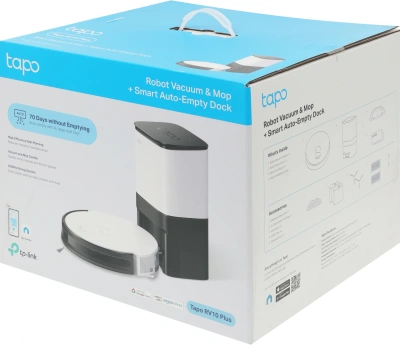 Пылесос-робот TP-Link Tapo RV10 Plus 25Вт белый/черный
