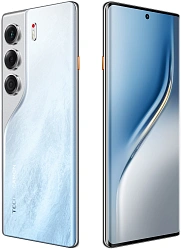 Смартфон Tecno Camon 40 Pro 5G 256Gb 12Gb белый ледяной моноблок 3G 4G 2Sim 6.78" 1080x2436 Android 15 50Mpix 802.11 a/b/g/n/ac/ax NFC GPS GSM900/1800 GSM1900 Protect FM
