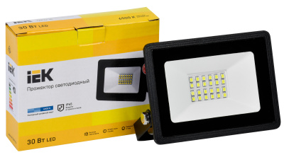 Прожектор уличный IEK СДО LPDO601-30-65-K02 светодиодный 30Втчерный
