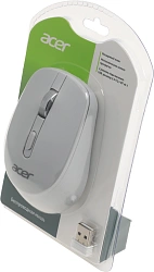 Мышь Acer OMR310 светло-серый оптическая 1600dpi беспров. BT/Radio USB 7but (ZL.MCECC.033)