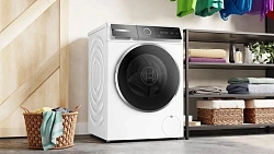 Стиральная машина Bosch Serie 8 WGB24400ME пан.англ. класс: A+++ загр.фронтальная макс.:9кг белый инвертор