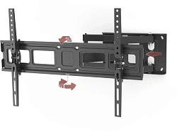 Кронштейн для телевизора Hama 00220831 черный 32"-84" макс.50кг настенный поворотно-выдвижной и наклонный