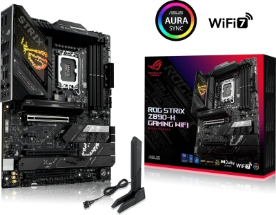 Материнская плата Asus ROG STRIX Z890-H GAMING WIFI Soc-1851 Intel Z890 4xDDR5 ATX AC`97 8ch(7.1) 5Gigabit RAID+HDMI+DP