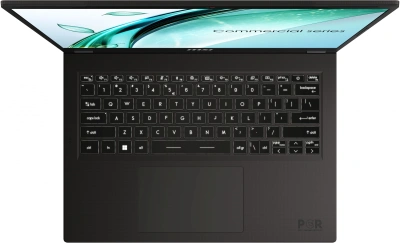 Ноутбук MSI Commercial 14 H A13MG-002US Core i5 13420H 16Gb SSD512Gb Intel Iris Xe graphics 14" IPS FHD+ (1920x1200) Windows 11 Pro Multi Language grey WiFi BT Cam (9S7-14L111-002)