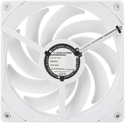 Вентилятор для корпуса Thermalright TL-B14W Extreme 140х140x25 белый 4-pin 31.4дБ (упак.:1шт) (TL-B14W-EX) Ret