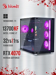 ПК Bloody BD-PC CZ79C3 MT i7 13700KF (3.4) 32Gb SSD1Tb RTX4070Ti Super 16Gb Windows 11 Home 64 GbitEth 850W черный (RUS) (2086022)